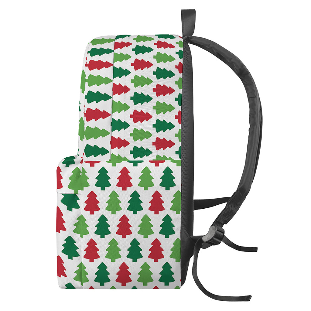Merry Christmas Tree Pattern Print Backpack