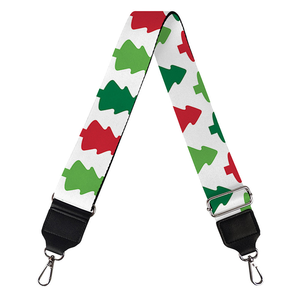 Merry Christmas Tree Pattern Print Bag Strap