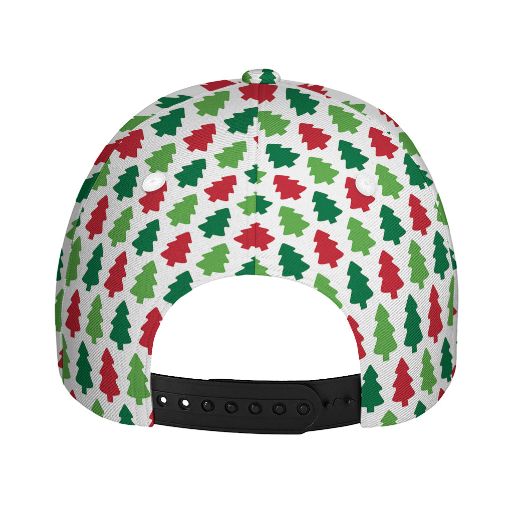 Merry Christmas Tree Pattern Print Baseball Cap