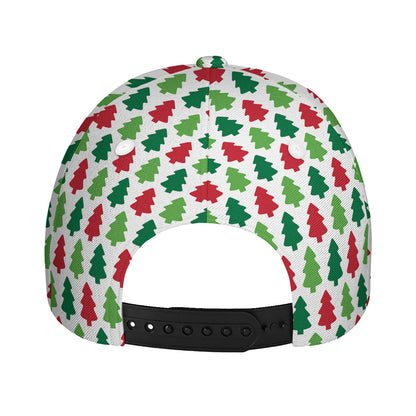 Merry Christmas Tree Pattern Print Baseball Cap