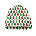 Merry Christmas Tree Pattern Print Beanie