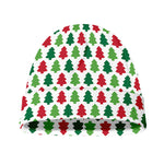 Merry Christmas Tree Pattern Print Beanie