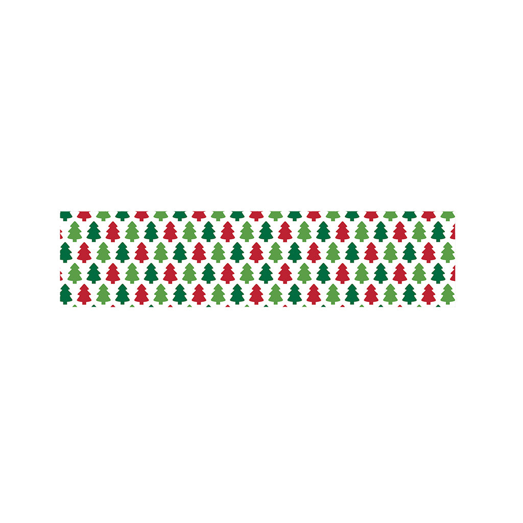 Merry Christmas Tree Pattern Print Bed Runner