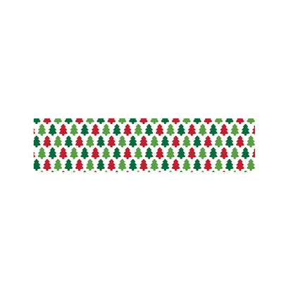 Merry Christmas Tree Pattern Print Bed Runner