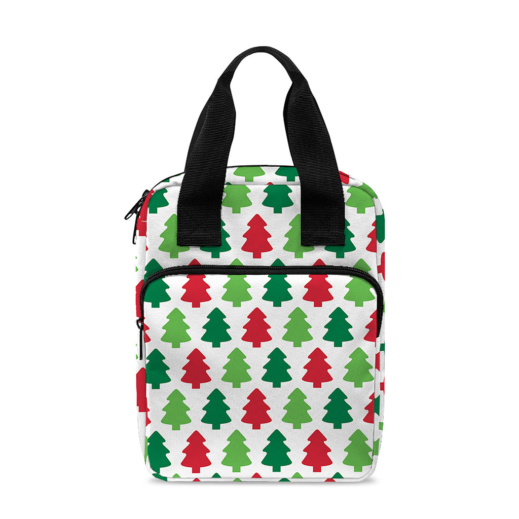 Merry Christmas Tree Pattern Print Bible Tote Bag