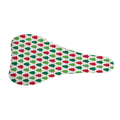 Merry Christmas Tree Pattern Print Bicycle Seat Cover