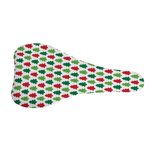 Merry Christmas Tree Pattern Print Bicycle Seat Cover