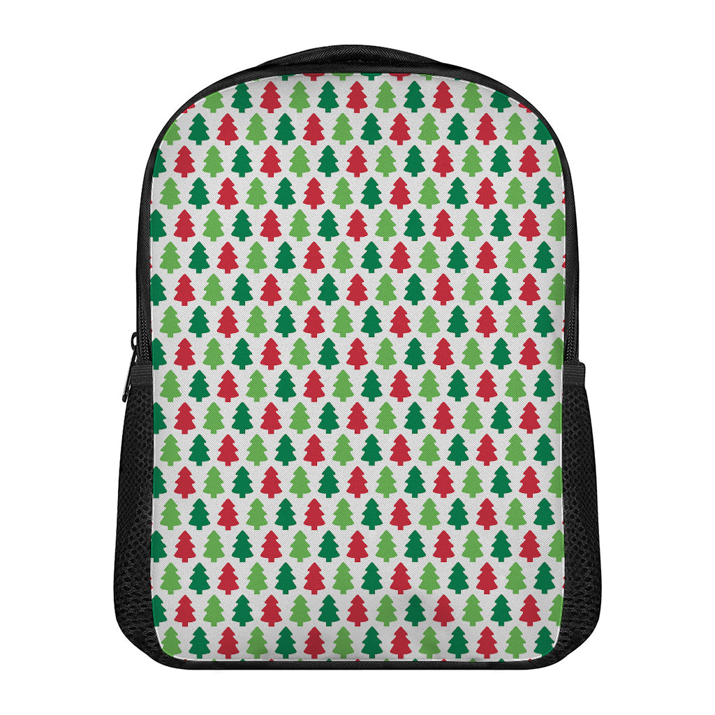 Merry Christmas Tree Pattern Print Casual Backpack