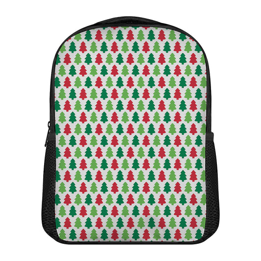 Merry Christmas Tree Pattern Print Casual Backpack