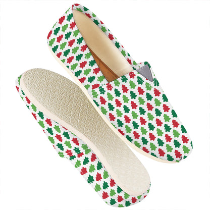 Merry Christmas Tree Pattern Print Casual Shoes