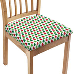 Merry Christmas Tree Pattern Print Chair Cushion Cover