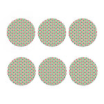 Merry Christmas Tree Pattern Print Coaster Set