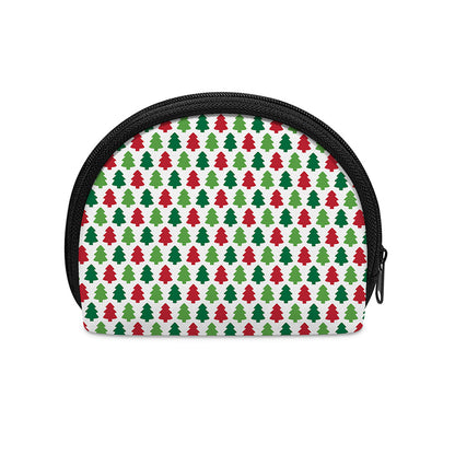 Merry Christmas Tree Pattern Print Coin Purse