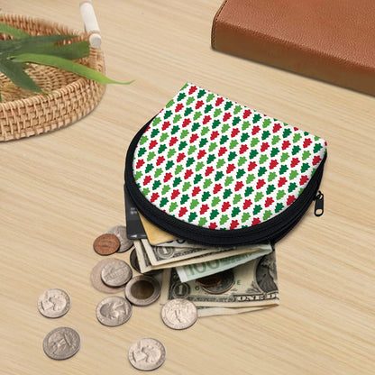 Merry Christmas Tree Pattern Print Coin Purse