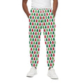 Merry Christmas Tree Pattern Print Cotton Sweatpants