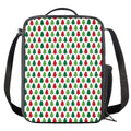 Merry Christmas Tree Pattern Print Crossbody Lunch Bag