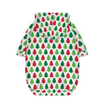 Merry Christmas Tree Pattern Print Dog Zip Up Hoodie