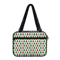 Merry Christmas Tree Pattern Print Double Strap Bible Bag