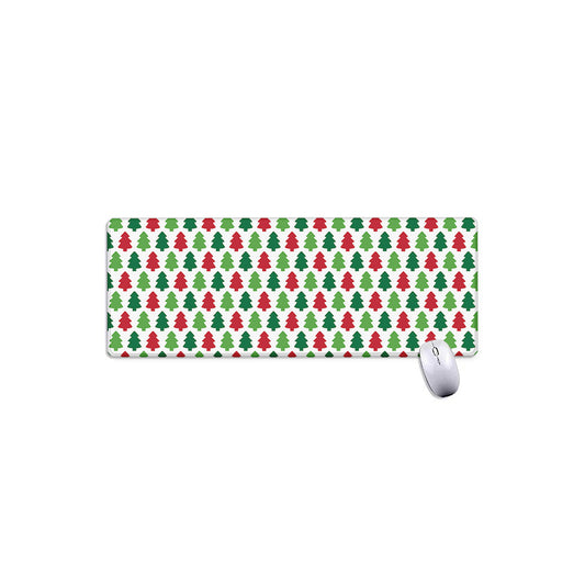 Merry Christmas Tree Pattern Print Extended Mouse Pad