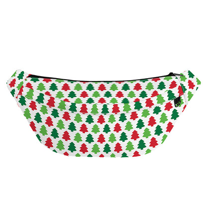 Merry Christmas Tree Pattern Print Fanny Pack