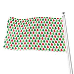 Merry Christmas Tree Pattern Print Flag
