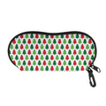Merry Christmas Tree Pattern Print Glasses Case