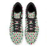 Merry Christmas Tree Pattern Print High Top Leather Sneakers