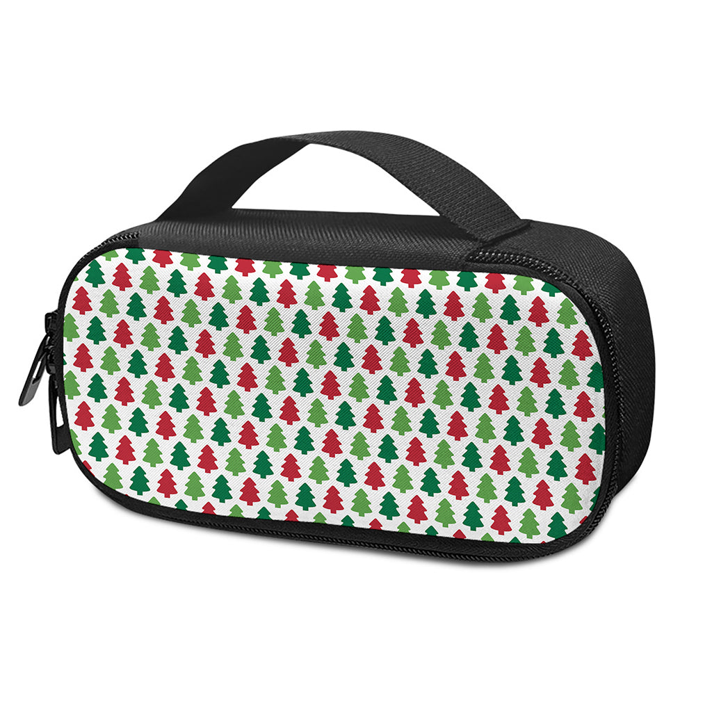 Merry Christmas Tree Pattern Print Insulin Cooler Travel Case