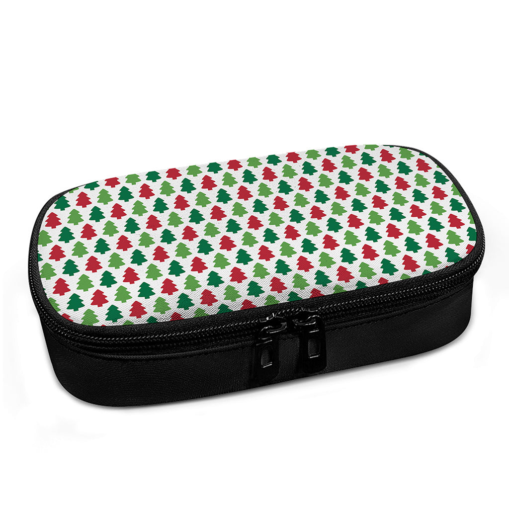 Merry Christmas Tree Pattern Print Insulin Cooler Travel Case