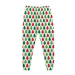 Merry Christmas Tree Pattern Print Jogger Pants