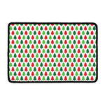 Merry Christmas Tree Pattern Print Kitchen Mat