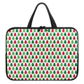 Merry Christmas Tree Pattern Print Laptop Sleeve With Handle