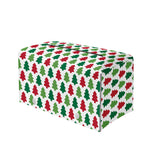 Merry Christmas Tree Pattern Print Leather Tissue Box Cover