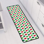 Merry Christmas Tree Pattern Print Long Kitchen Mat