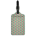 Merry Christmas Tree Pattern Print Luggage Tag