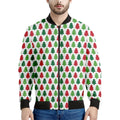 Merry Christmas Tree Pattern Print Men's Bomber Jacket
