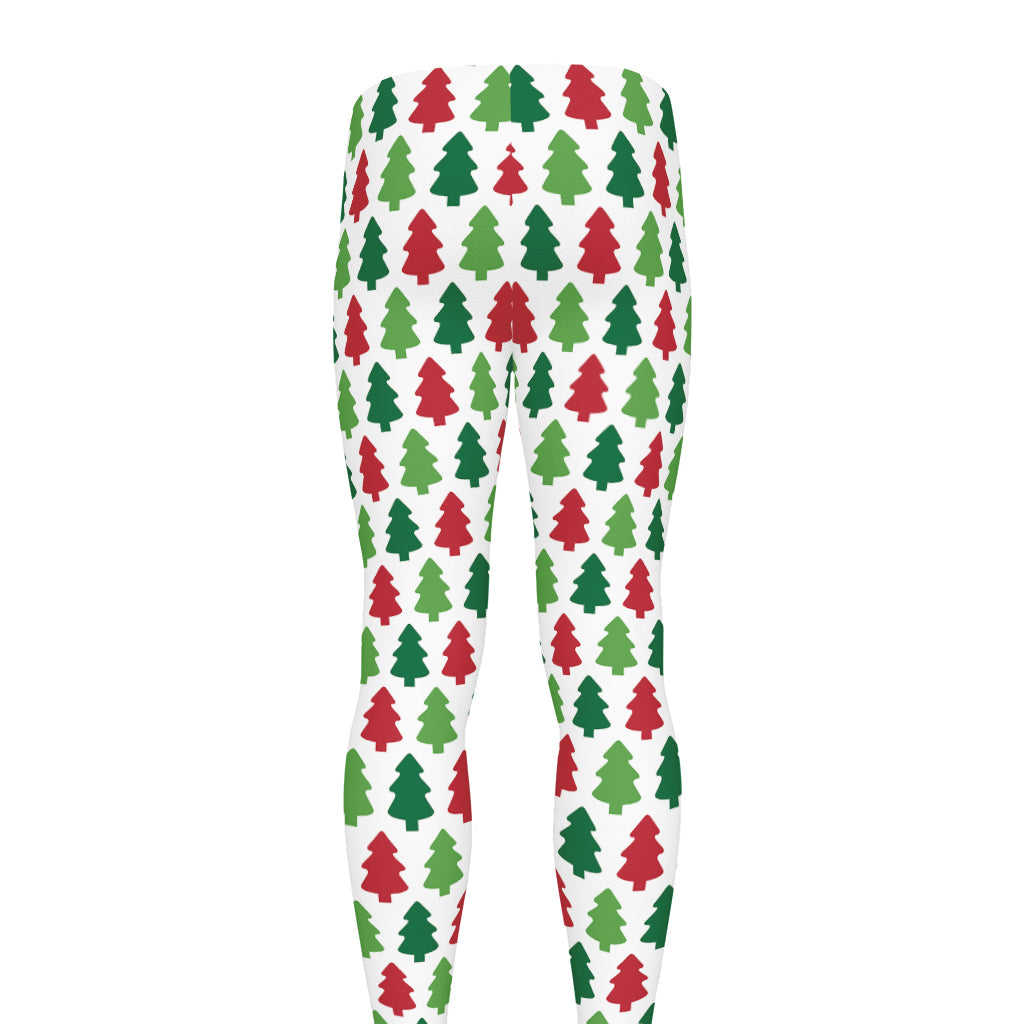 Merry Christmas Tree Pattern Print Men's leggings