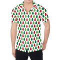 Merry Christmas Tree Pattern Print Men's Shirt