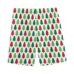 Merry Christmas Tree Pattern Print Men's Sports Shorts