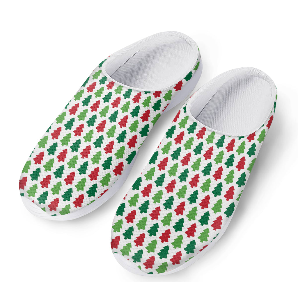 Merry Christmas Tree Pattern Print Mesh Casual Shoes