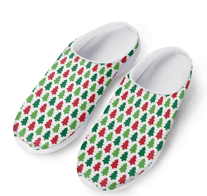 Merry Christmas Tree Pattern Print Mesh Casual Shoes