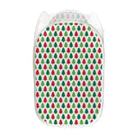 Merry Christmas Tree Pattern Print Mesh Laundry Hamper