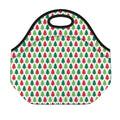Merry Christmas Tree Pattern Print Neoprene Lunch Bag