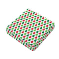 Merry Christmas Tree Pattern Print Outdoor Seat Cushion Cover