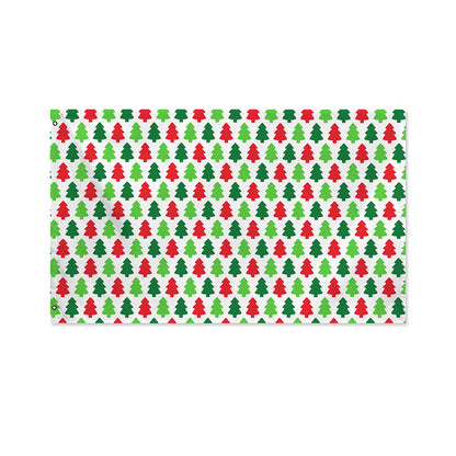 Merry Christmas Tree Pattern Print Polyester Flag