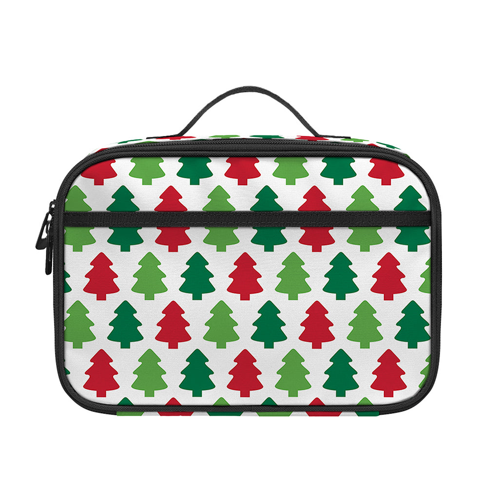 Merry Christmas Tree Pattern Print Portable Lunch Bag