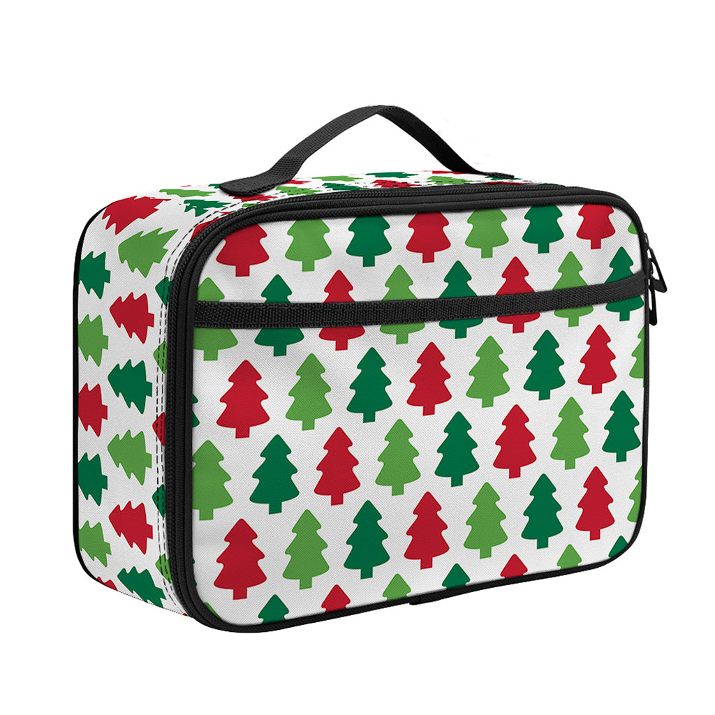 Merry Christmas Tree Pattern Print Portable Lunch Bag