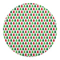 Merry Christmas Tree Pattern Print Round Blanket