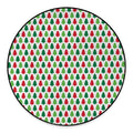 Merry Christmas Tree Pattern Print Round Floor Mat
