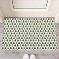 Merry Christmas Tree Pattern Print Rubber Doormat